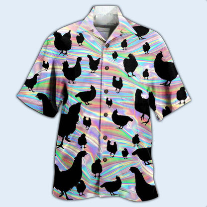 Chicken Awesome Style - Hawaiian Shirt 