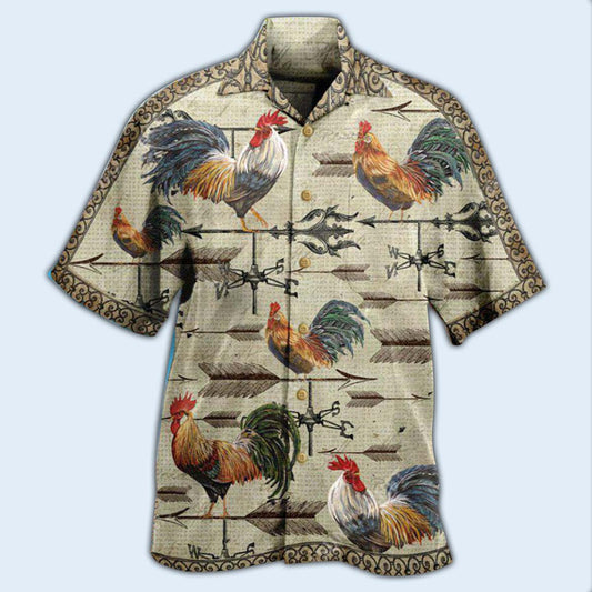 Chicken Find A Way Or Make One Weathervane Rooster - Hawaiian Shirt 