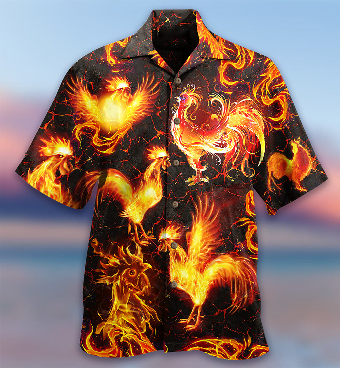 Chicken Fire Love It - Hawaiian Shirt 