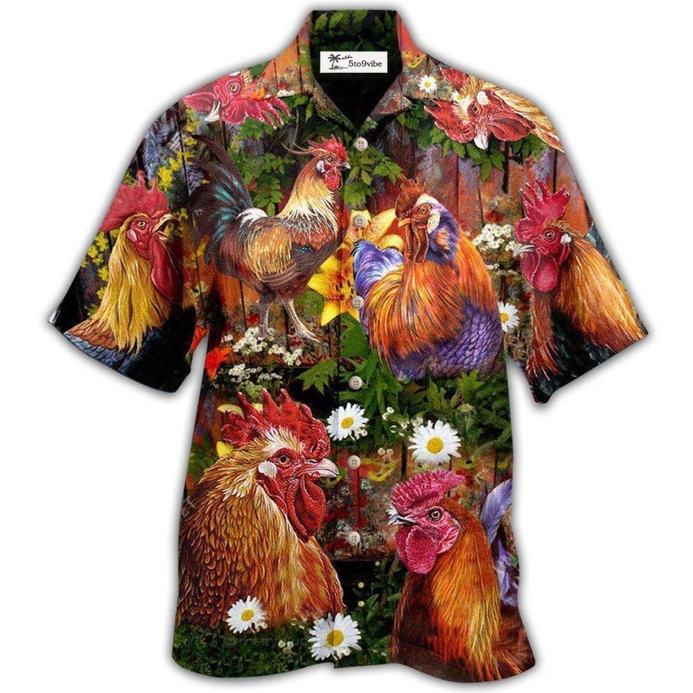 Hawaiian Shirt / Adults / S Chicken Rise A Shine Rooster - Hawaiian Shirt 