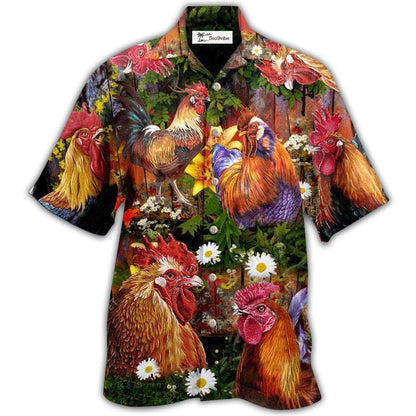 Hawaiian Shirt / Adults / S Chicken Rise A Shine Rooster - Hawaiian Shirt 