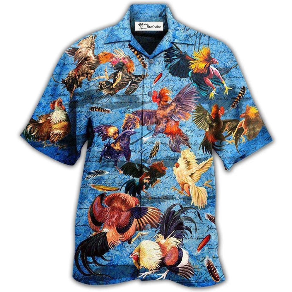 Hawaiian Shirt / Adults / S Chicken Rooster Fighting - Hawaiian Shirt 