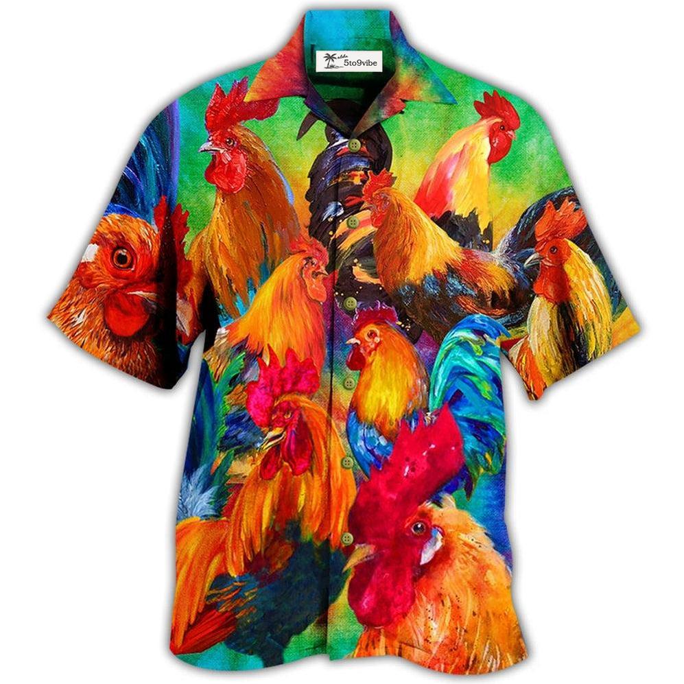 Hawaiian Shirt / Adults / S Chicken Rooster Style - Hawaiian Shirt 