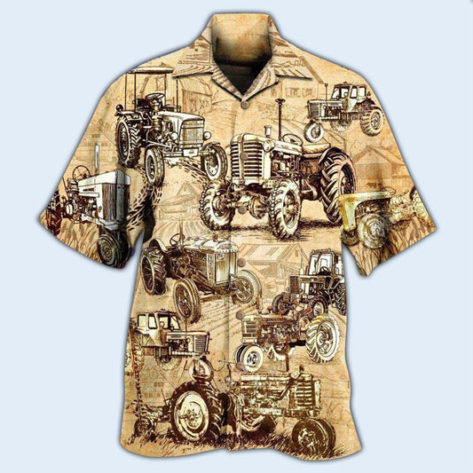 Tractor Farm All I Want To Do Is Work On My Farm - Hawaiian Shirt 