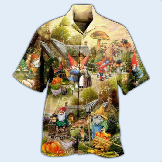 Gnome Farmer Oh Gnomes - Hawaiian Shirt 