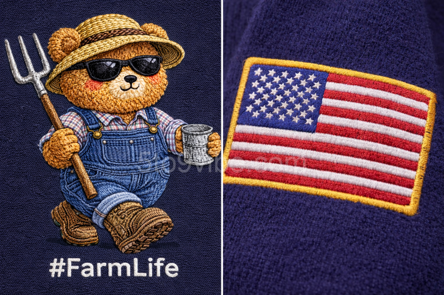 Firefighter Life Embroidered Quarter Zip Sweatshirt, Funny Firefighter Life Bear Pullover, Men's Casual Zip Up Jacket, Gift for Firefighter Life Lover Dad