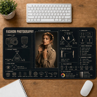 Fashion Photography Creative Reference Guide Desk Mat | 5To9Vibe