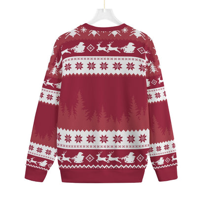 Feliz Navidad Dog Plus Size Christmas Sweater Men
