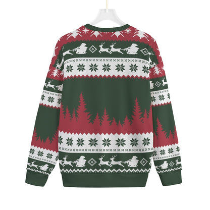 Feliz Navidad Dog Plus Size Christmas Sweater Men