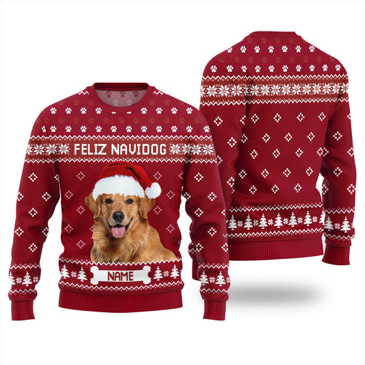 Feliz Navidog Custom Ugly Christmas Sweater