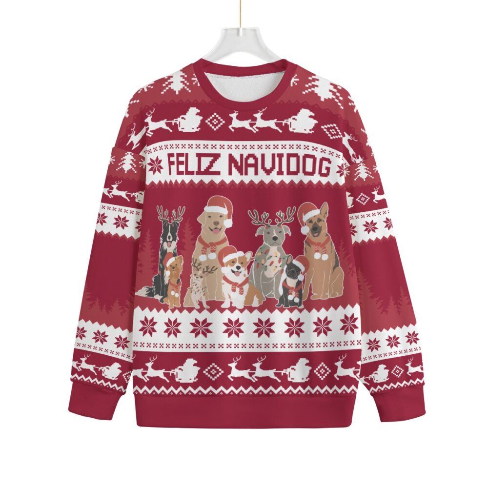Feliz Navidog Plus Size Ugly Christmas Sweater