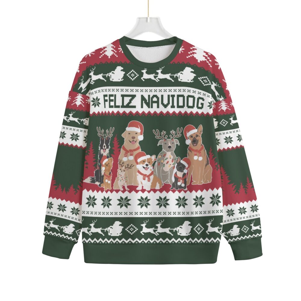Feliz Navidog Plus Size Ugly Christmas Sweater