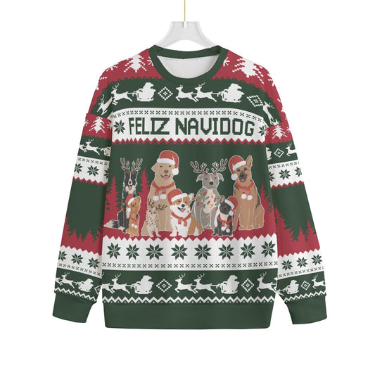 Feliz Navidog Plus Size Ugly Christmas Sweater