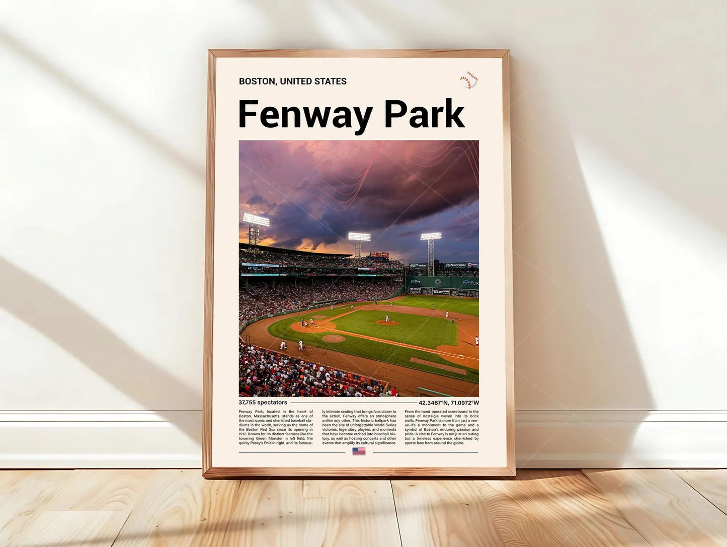 Baseball Stadium Major League Vintage - Vertical Poster - 5to9vibe