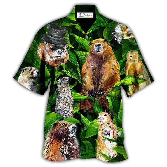 Hawaiian Shirt / Adults / S Ferret Animals LoveLy Dovely Leaves - Hawaiian Shirt 