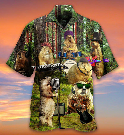 Ferret Animals Sing A Song - Hawaiian Shirt 