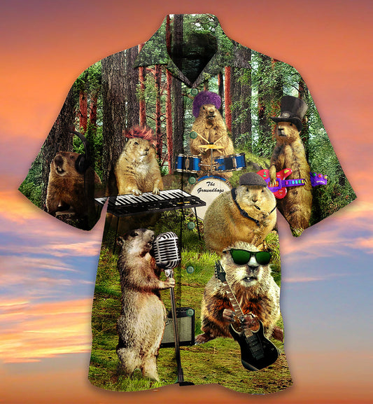 Ferret Animals Sing A Song - Hawaiian Shirt 
