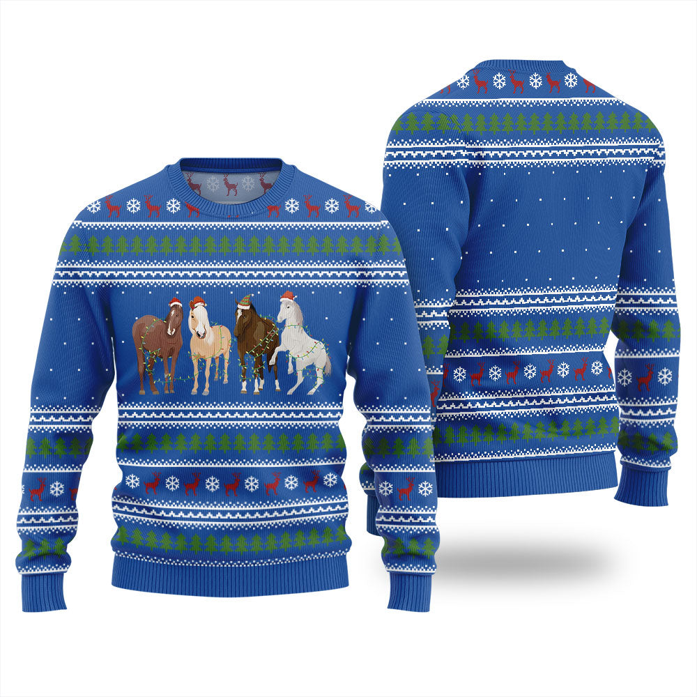 Festive Horses Christmas Sweater