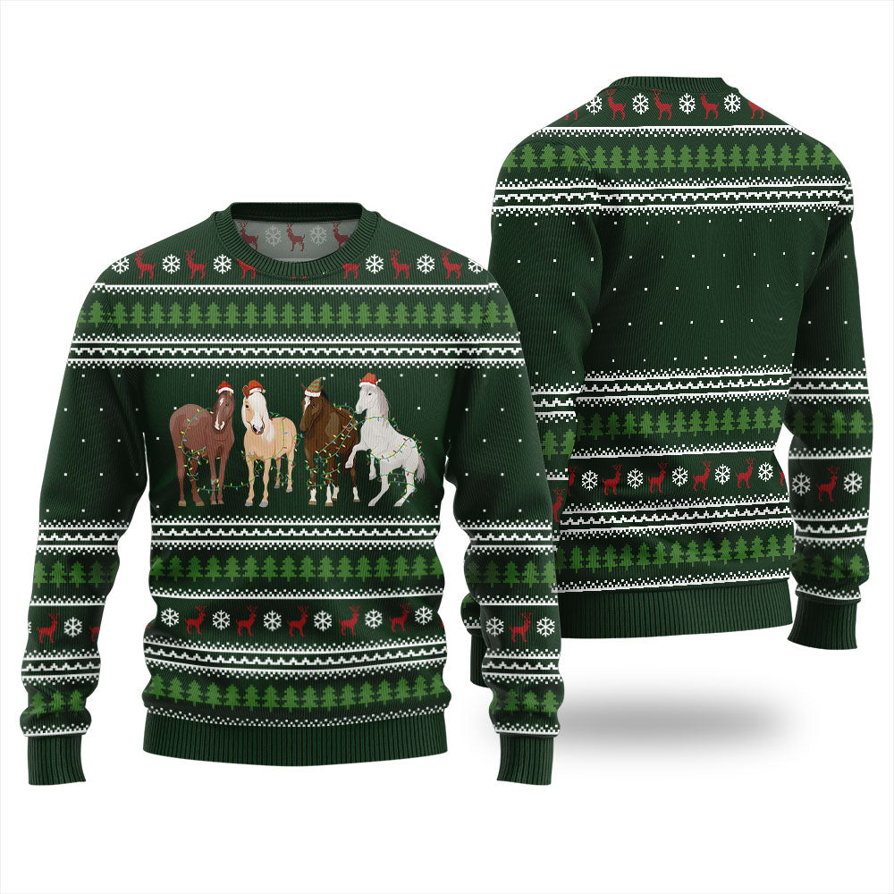 Festive Horses Christmas Sweater