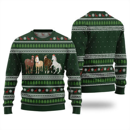Festive Horses Christmas Sweater