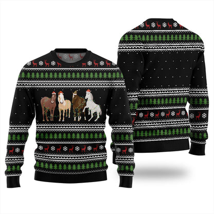 Festive Horses Christmas Sweater