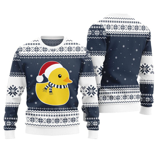 Festive Rubber Ducky Ugly Christmas Sweater