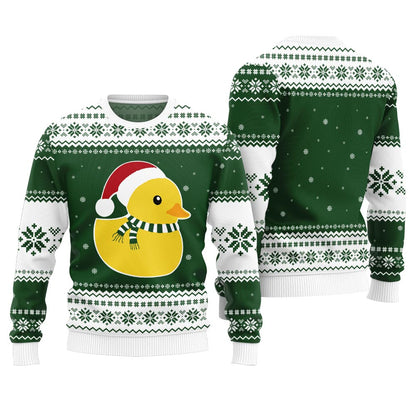 Festive Rubber Ducky Ugly Christmas Sweater