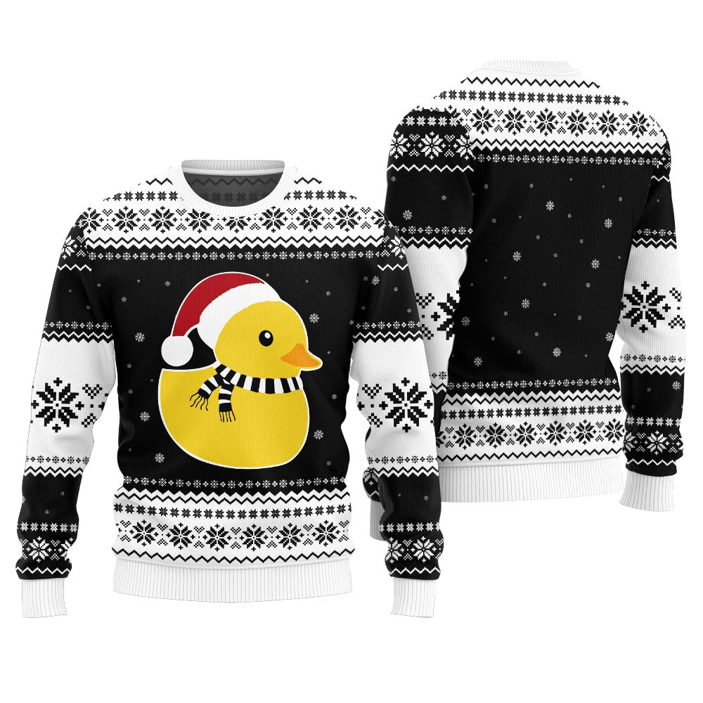 Festive Rubber Ducky Ugly Christmas Sweater