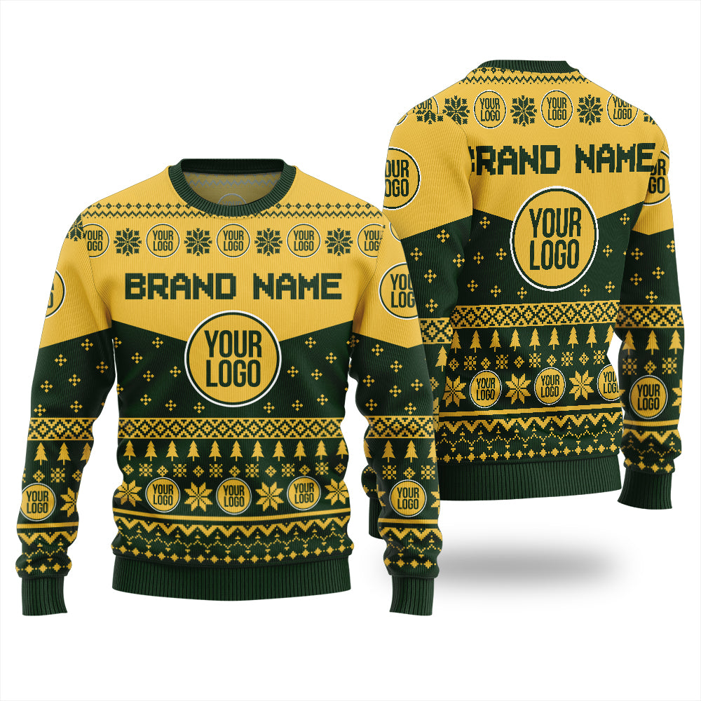 Fierce Custom Logo Ugly Christmas Sweater