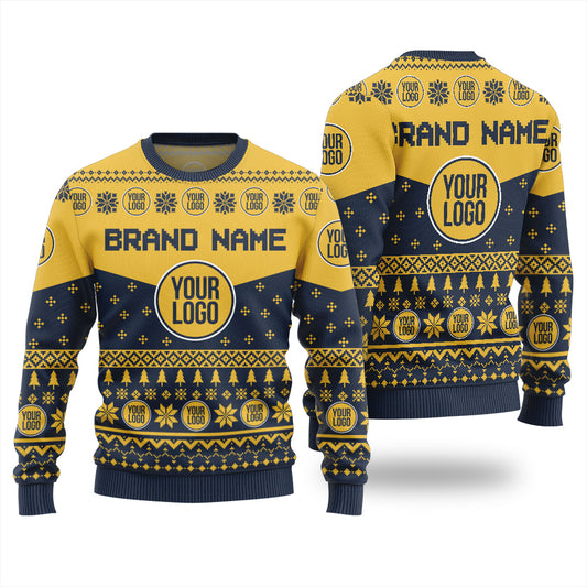 Fierce Custom Logo Ugly Christmas Sweater