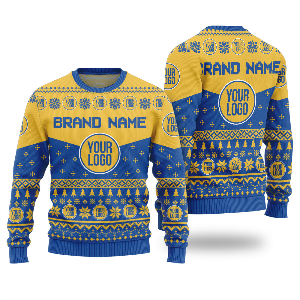 Fierce Custom Logo Ugly Christmas Sweater