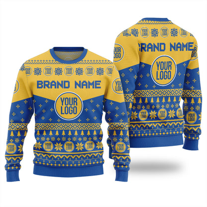 Fierce Custom Logo Ugly Christmas Sweater