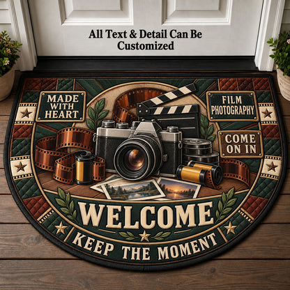Film Photography Personalized Half Round Mat | 5To9Vibe