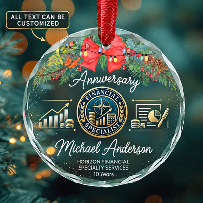 Financial Specialists All Other Personalized Glass Ornament | 5To9Vibe