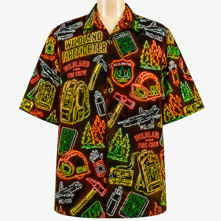 Wildland Firefighting FireFighter America 250 Version Unisex Hawaiian Shirt For Men and Women