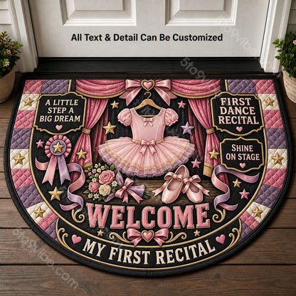 First Dance Recital Personalized Half Round Mat | 5To9Vibe