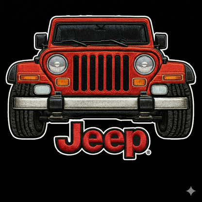 Sudadera prémium unisex Jeep bordada con cremallera de cuarto, suéter con cremallera de cuarto inspirado
