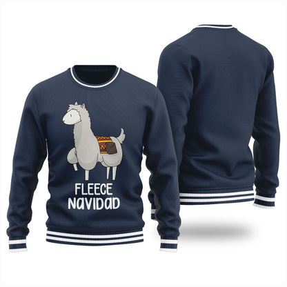 Fleece Navidad Llama Women's Ugly Sweater