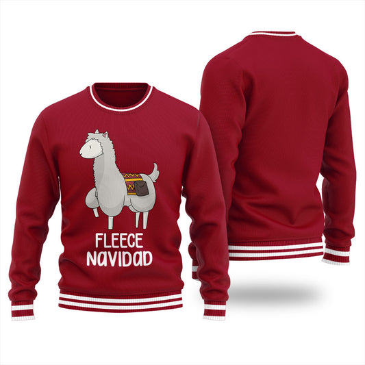 Fleece Navidad Llama Women's Ugly Sweater