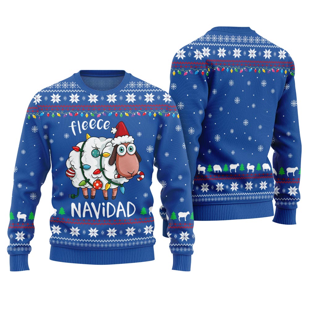 Fleece Navidad Ugly Christmas Sweater Men And Women