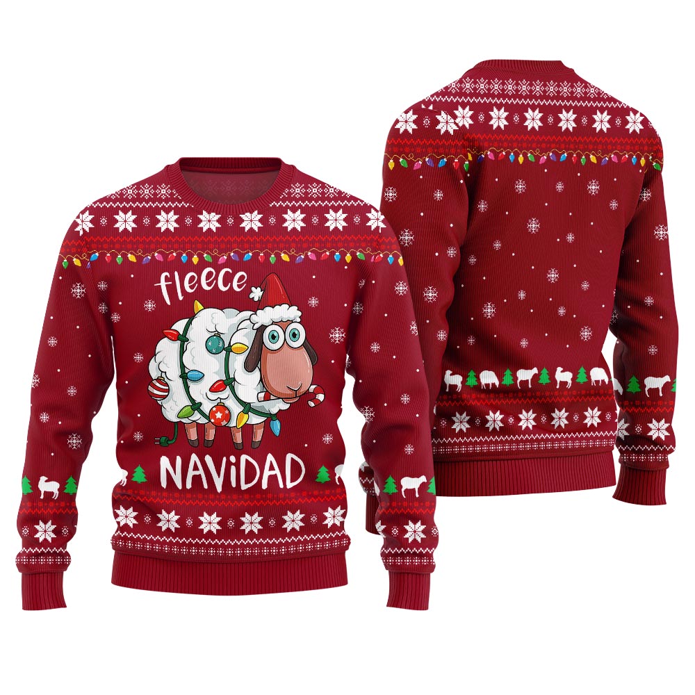Fleece Navidad Ugly Christmas Sweater Men And Women