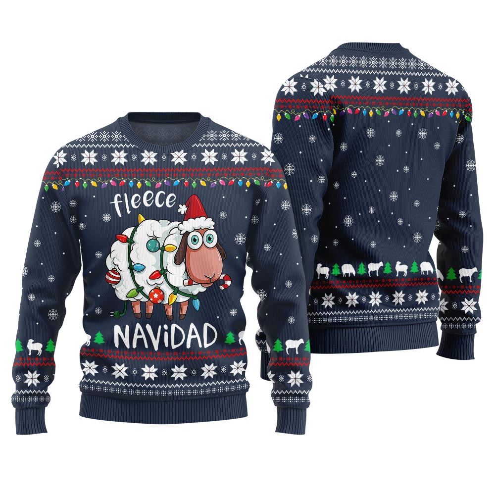 Fleece Navidad Ugly Christmas Sweater Men And Women