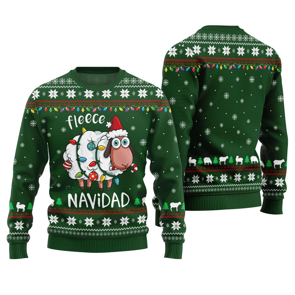 Fleece Navidad Ugly Christmas Sweater Men And Women