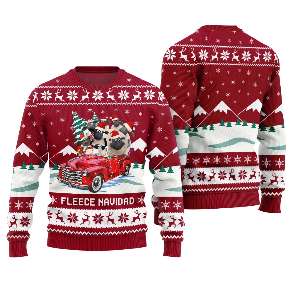 Fleece Navidad Ugly Xmas Sweater