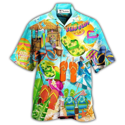 Hawaiian Shirt / Adults / S Flip-flops Are My Favorite Summer Shoes Hot Summer - Hawaiian Shirt 