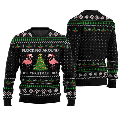 Flocking Around the Christmas Tree Ugly Sweater