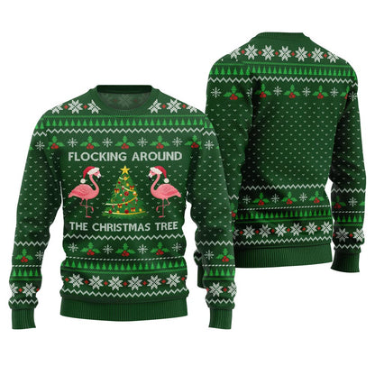 Flocking Around the Christmas Tree Ugly Sweater