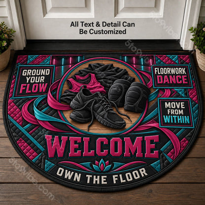 Floorwork Dance Personalized Half Round Mat | 5To9Vibe