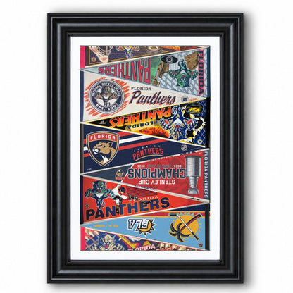 All Hockey Teams Vintage Pennant Anniversary For Fans No Frame Vertical Poster - 5to9vibe