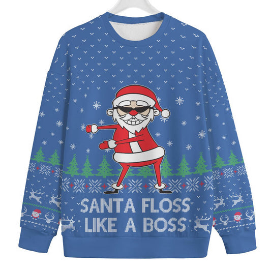 Floss Santa Claus Mens Big And Tall Ugly Christmas Sweater